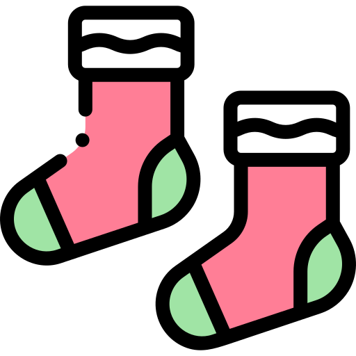 靴下 Detailed Rounded Lineal color icon