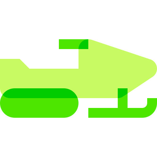 Snowmobile Basic Sheer Flat icon