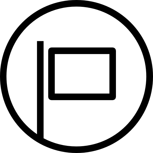 bandiera Roundicons Premium Lineal icona