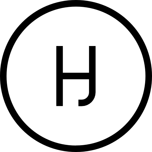 letra h Roundicons Premium Lineal icono