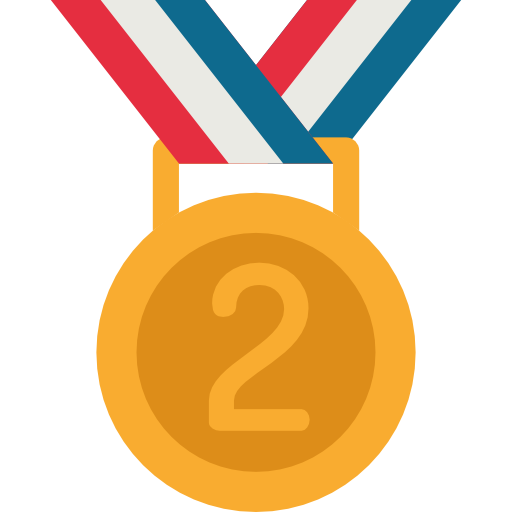 medalla de plata Special Flat icono