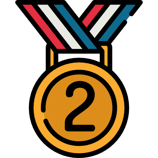 Серебряная медаль Special Lineal color иконка