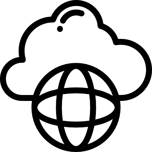 cloud computing Detailed Rounded Lineal icona