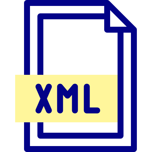 xml Detailed Mixed Lineal color ikona