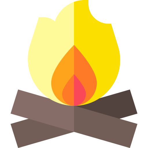 Bonfire Basic Straight Flat icon