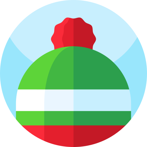 sombrero de invierno Geometric Flat Circular Flat icono