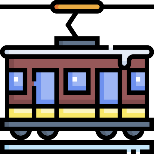 straßenbahn Detailed Straight Lineal color icon