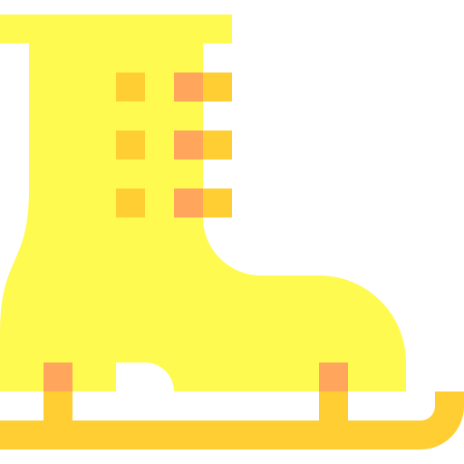 Ice skate Basic Sheer Flat icon