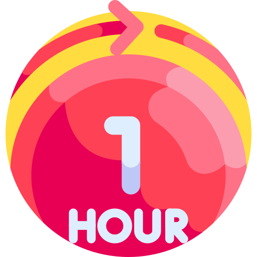 1 hora Detailed Flat Circular Flat icono