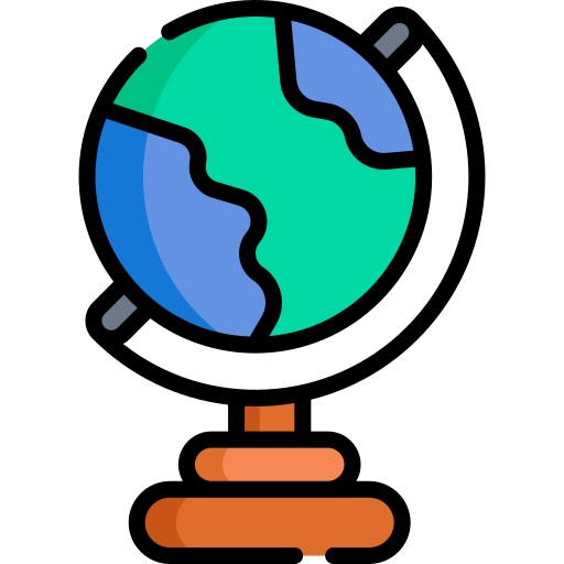 Globe earth Kawaii Lineal color icon