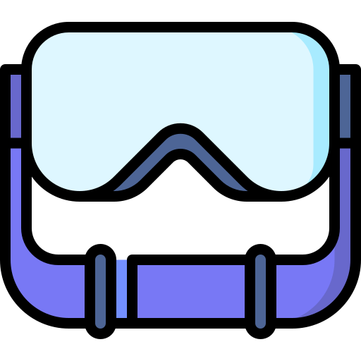 Ski goggles Special Lineal color icon
