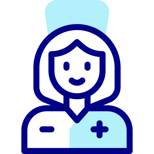 Nurse Detailed Mixed Lineal color icon