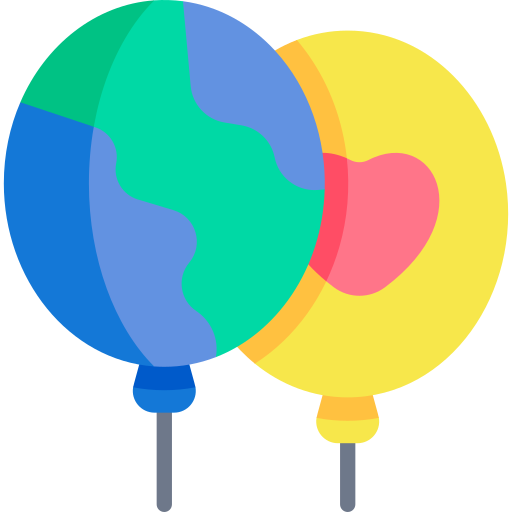 Balloon Kawaii Flat icon