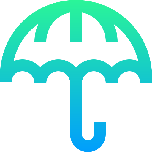 Umbrella Super Basic Straight Gradient icon