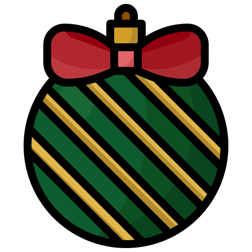 Christmas ball Surang Lineal Color icon