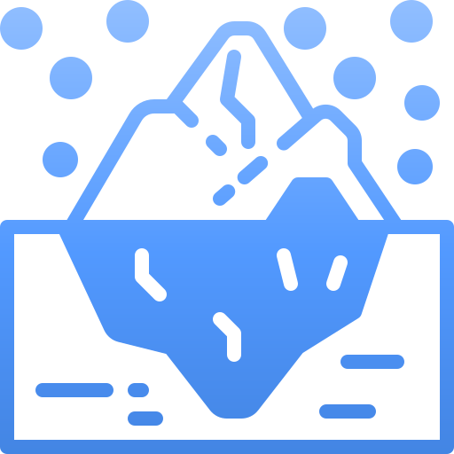 Iceberg Generic Flat Gradient icon