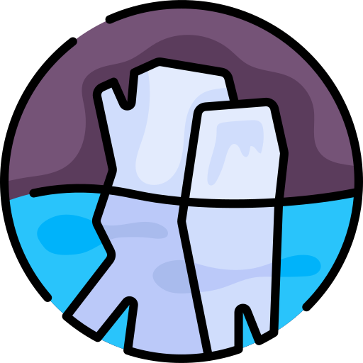 iceberg bqlqn Lineal Color Ícone