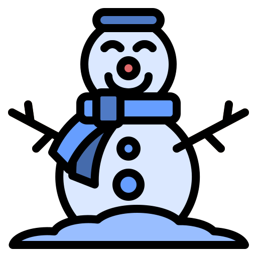 雪だるま Generic Outline Color icon