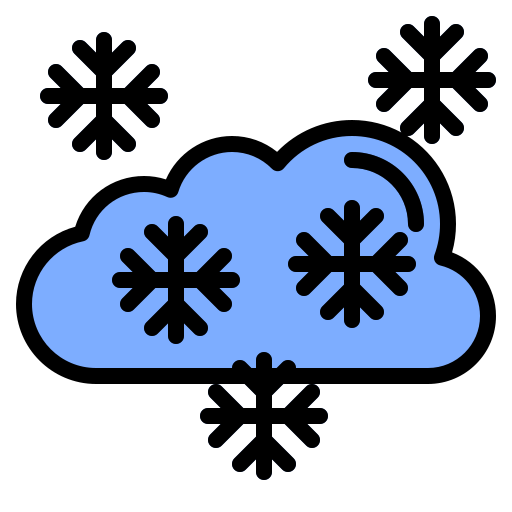 雪の多い Generic Outline Color icon