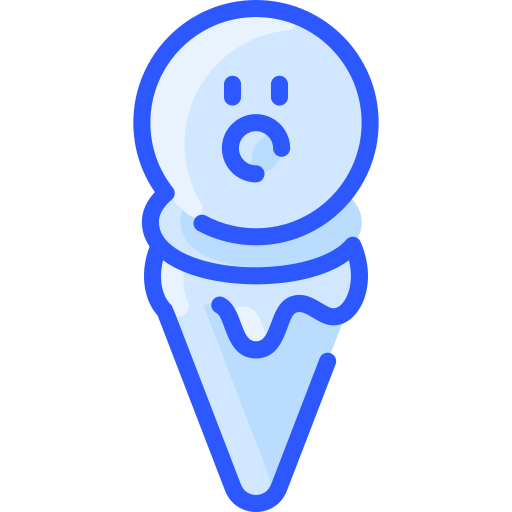 Ice cream cone Vitaliy Gorbachev Blue icon