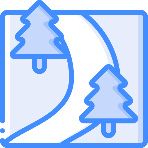 Slope Basic Miscellany Blue icon