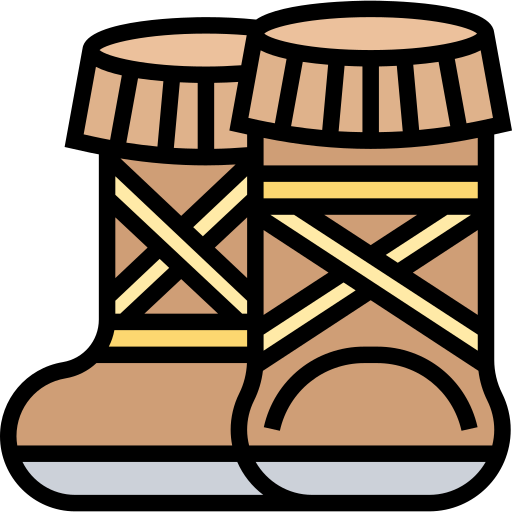 Hiking boots Meticulous Lineal Color icon