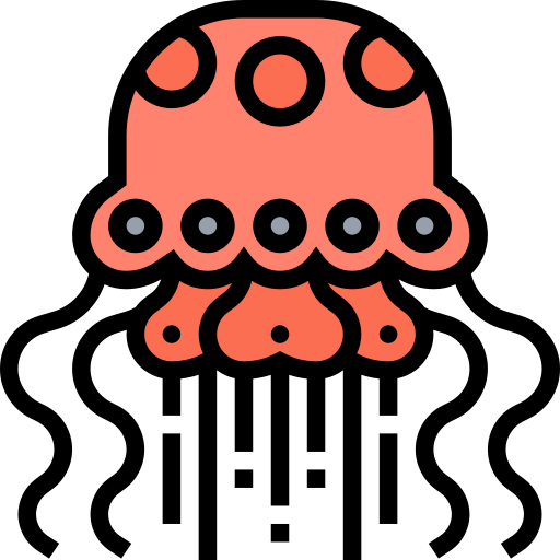 クラゲ Meticulous Lineal Color icon