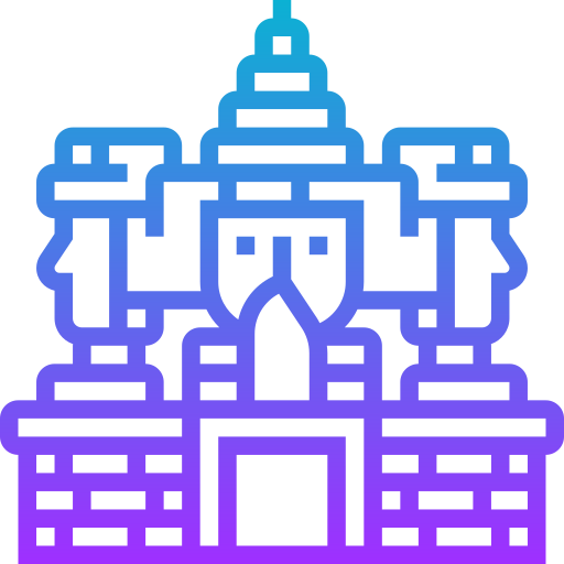 Ангкор-Ват Meticulous Gradient иконка