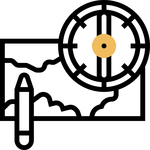kompass Meticulous Yellow shadow icon