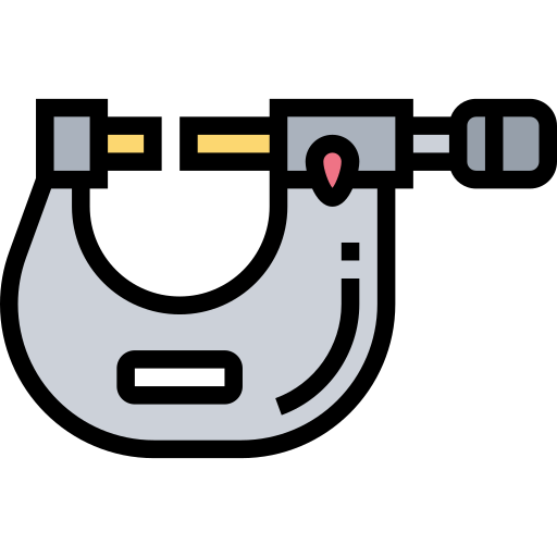 Micrometer Meticulous Lineal Color icon