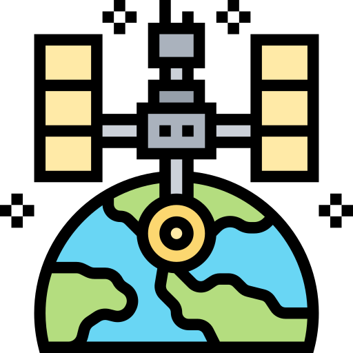 satelita Meticulous Lineal Color ikona