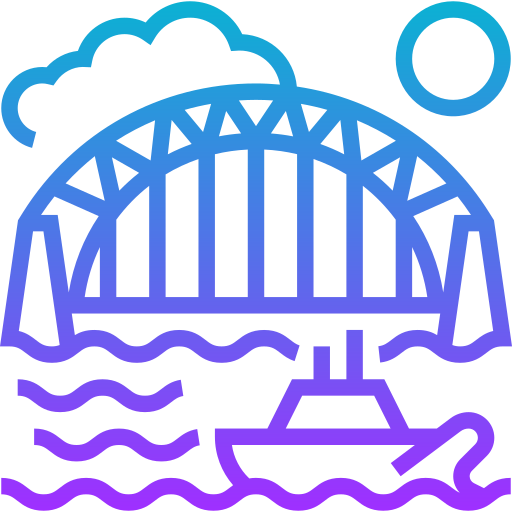Сиднейский мост через гавань Meticulous Gradient иконка