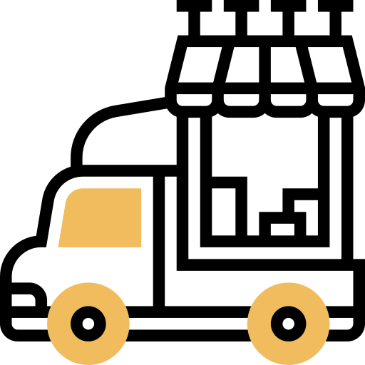 camion di cibo Meticulous Yellow shadow icona