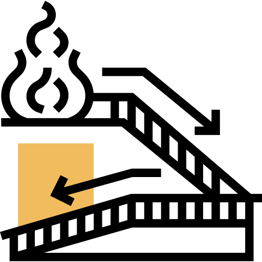plan ewakuacji Meticulous Yellow shadow ikona