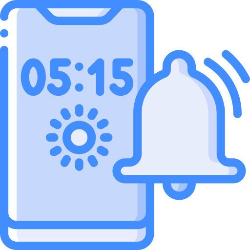 alarm Basic Miscellany Blue icon