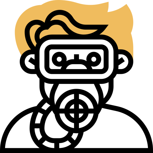 gasmasker Meticulous Yellow shadow icoon