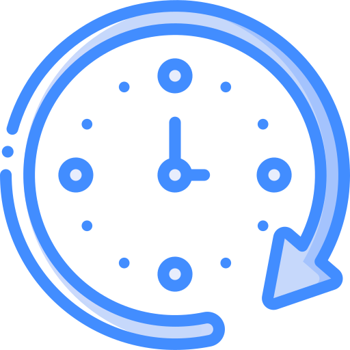 Clock Basic Miscellany Blue icon