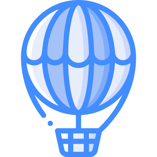 balão de ar quente Basic Miscellany Blue Ícone