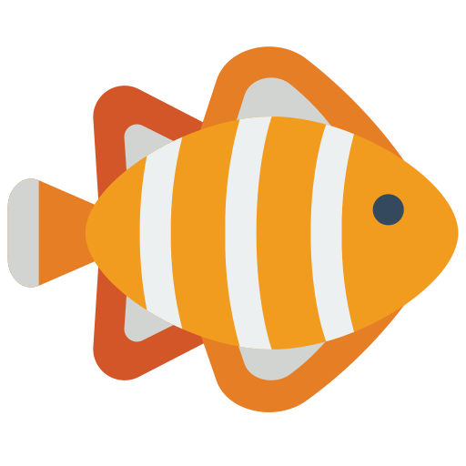 Рыба-клоун Basic Miscellany Flat иконка