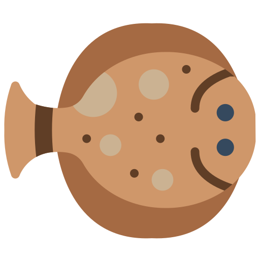 Flounder Basic Miscellany Flat icon