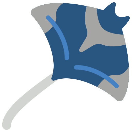 Manta ray Basic Miscellany Flat icon