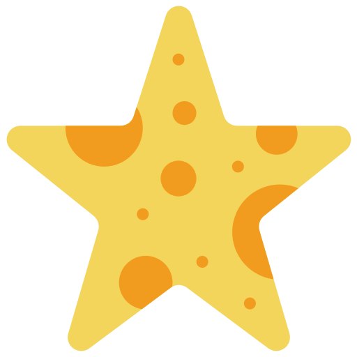 Starfish Basic Miscellany Flat icon