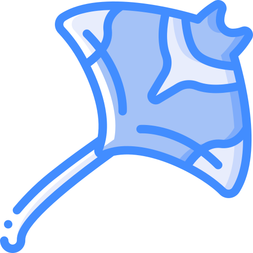 manta raya Basic Miscellany Blue icono