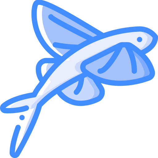 pesce volante Basic Miscellany Blue icona