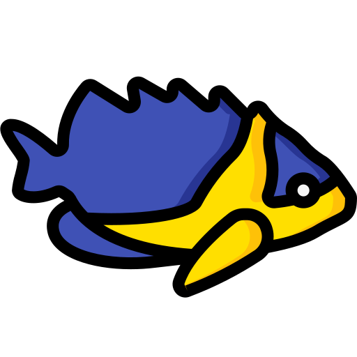 Angel fish Basic Miscellany Lineal Color icon