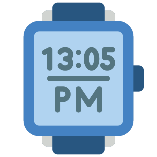 digitaal horloge Basic Miscellany Flat icoon