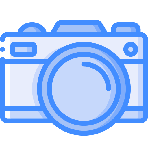 camera Basic Miscellany Blue icoon