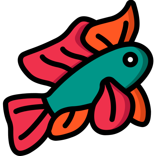 pesce mandarino Basic Miscellany Lineal Color icona