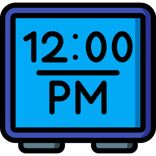 digitaluhr Basic Miscellany Lineal Color icon