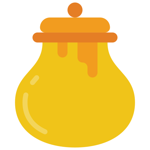 Honey jar Basic Miscellany Flat icon